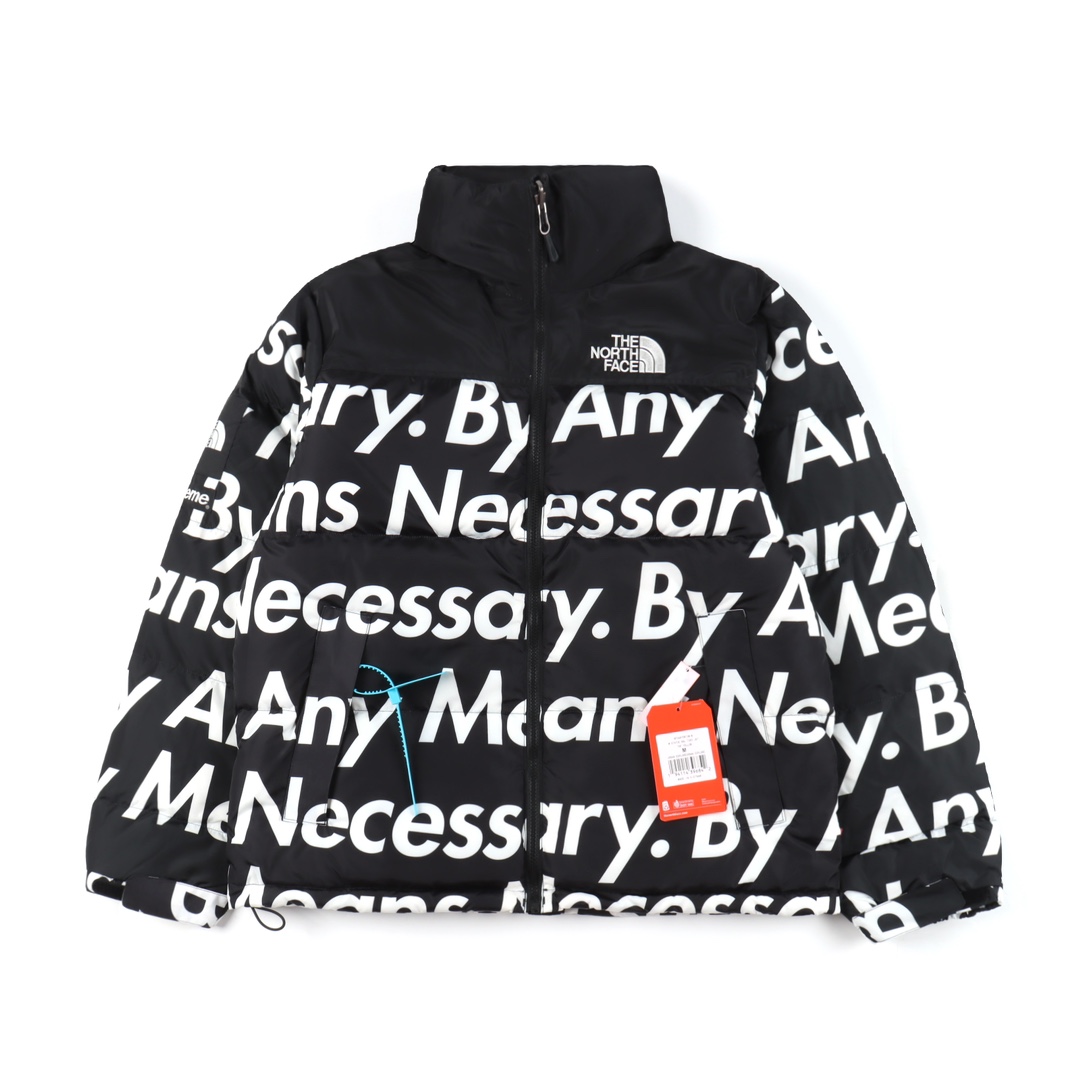 Supreme FW15 x The North Face BY Any Means Nuptse "Black" joint barrage down jacket（SUP-FW15-620）
