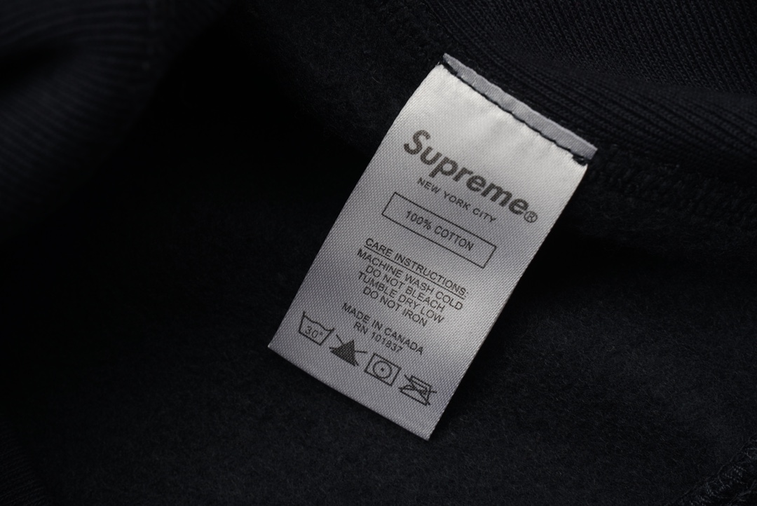 Supreme Week 15 Cross Box logo Hooded Sweatshirt Logo badge hooded sweatshirt"Black"（SUP-FW20-335）
