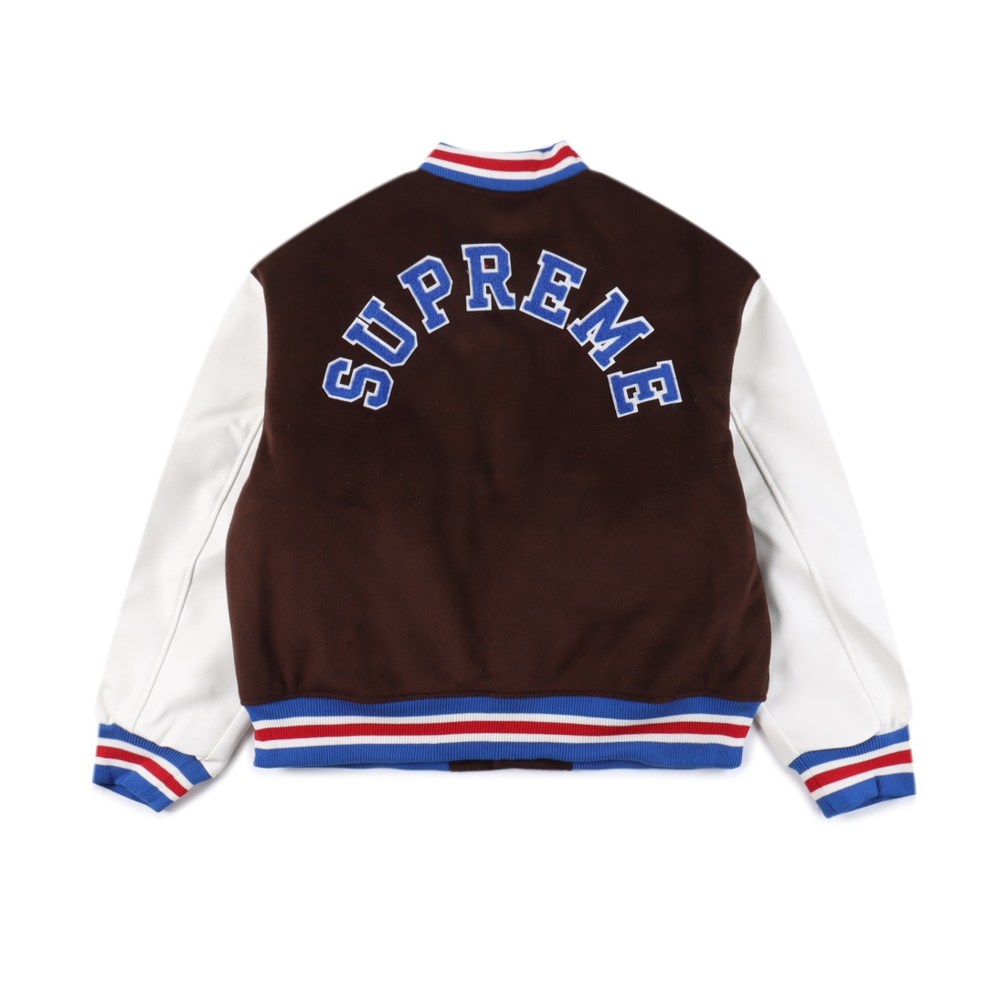 Supreme FW23 Baseball Jacket "Brown"（SUP-FW23-003）