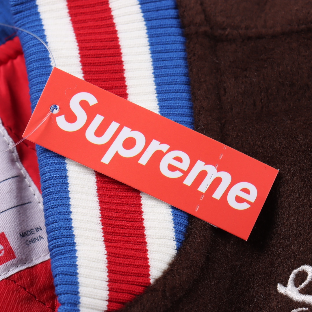 Supreme FW23 Baseball Jacket "Brown"（SUP-FW23-003）