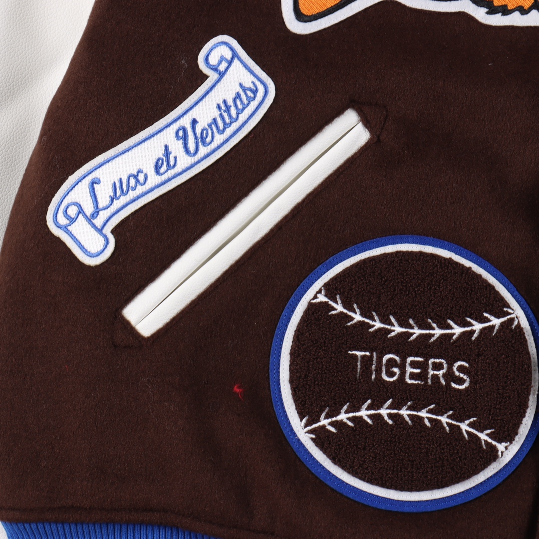 Supreme FW23 Baseball Jacket "Brown"（SUP-FW23-003）