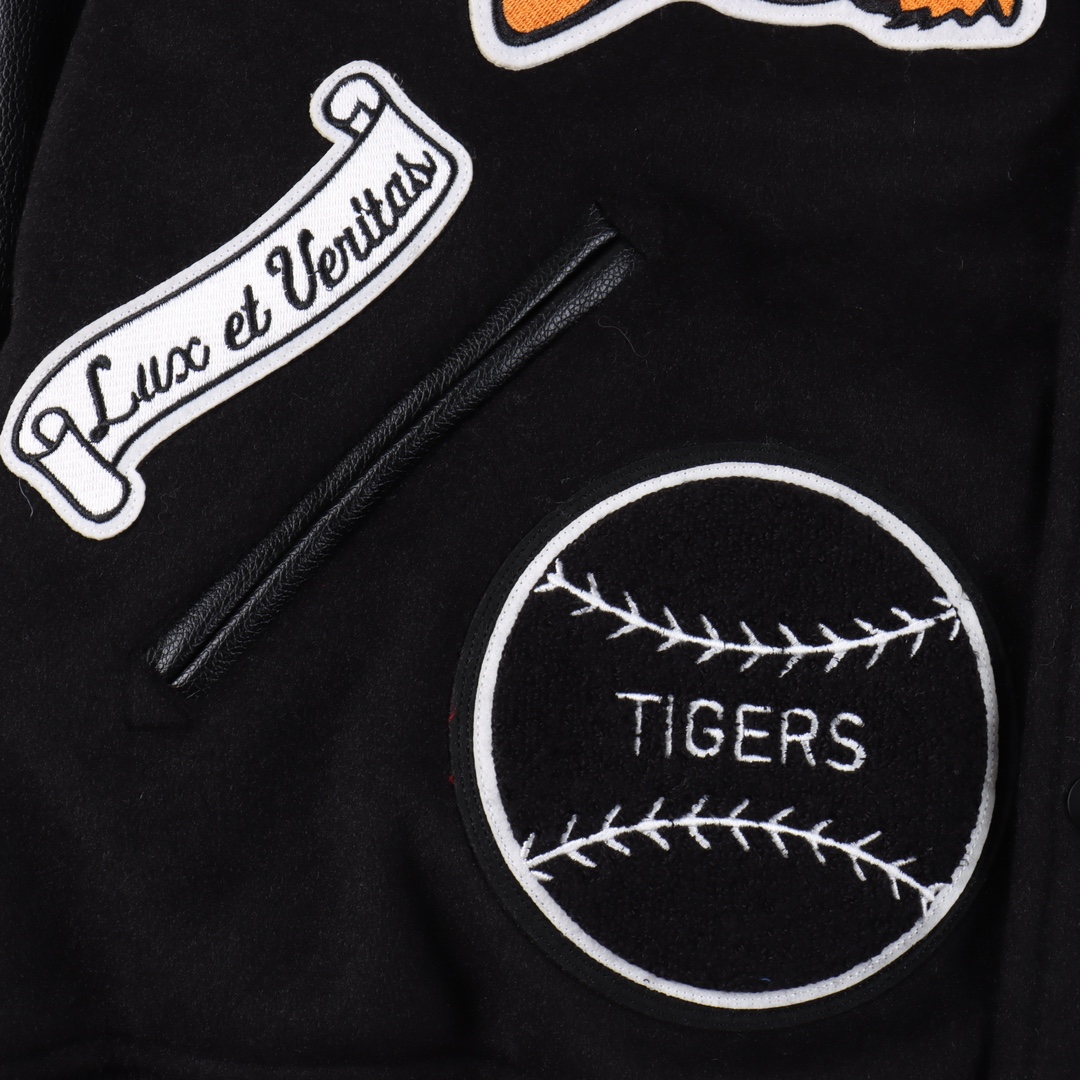 Supreme FW23 Baseball Jacket "Black"（SUP-FW23-003A）