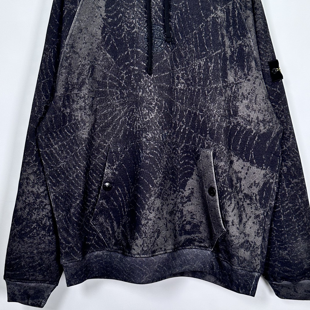 Supreme / Stone Island Hooded Sweatshirt "Black"（SUP-FW23-169）