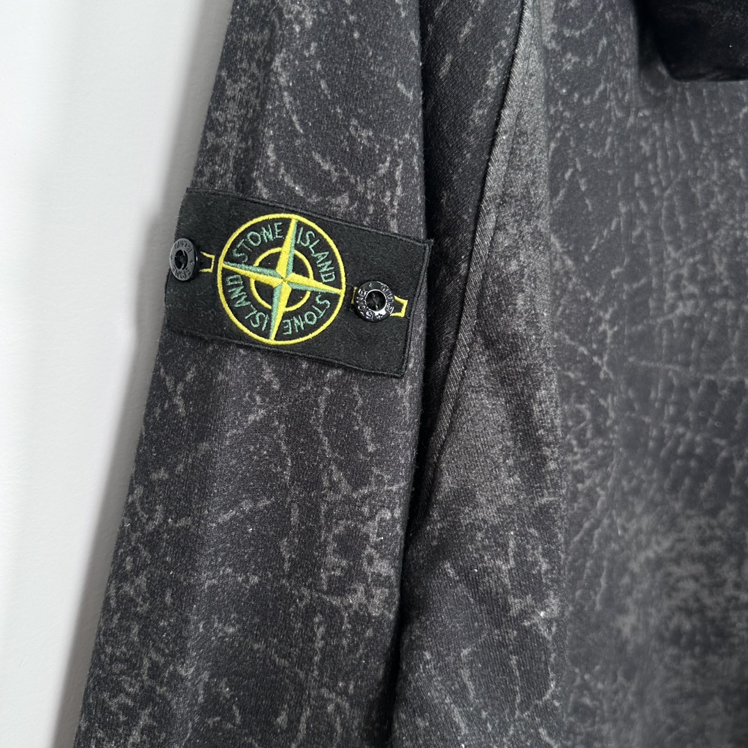 Supreme / Stone Island Hooded Sweatshirt "Black"（SUP-FW23-169）