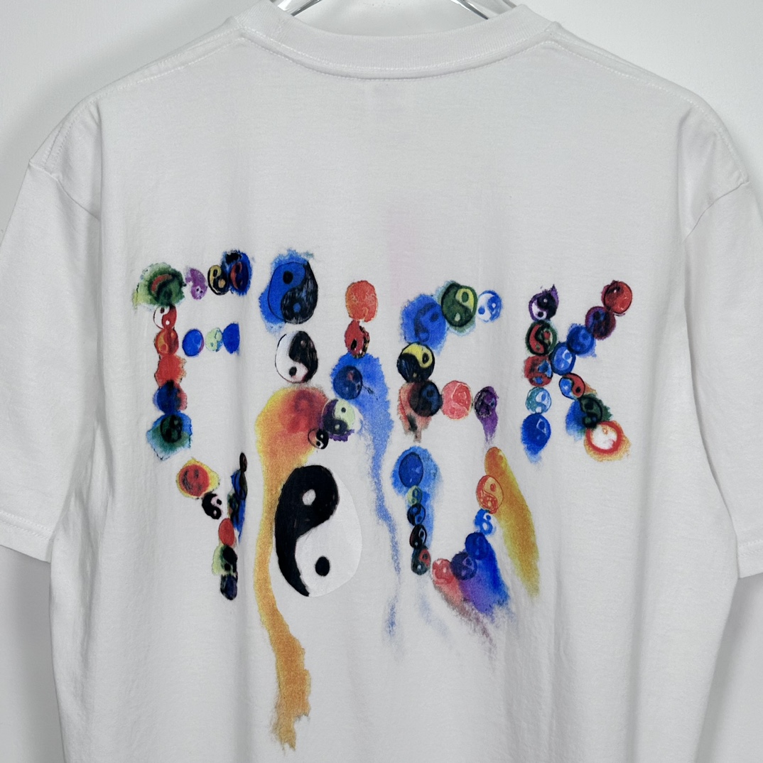 Supreme Yin Yang Tee white（SUP-FW23-253）