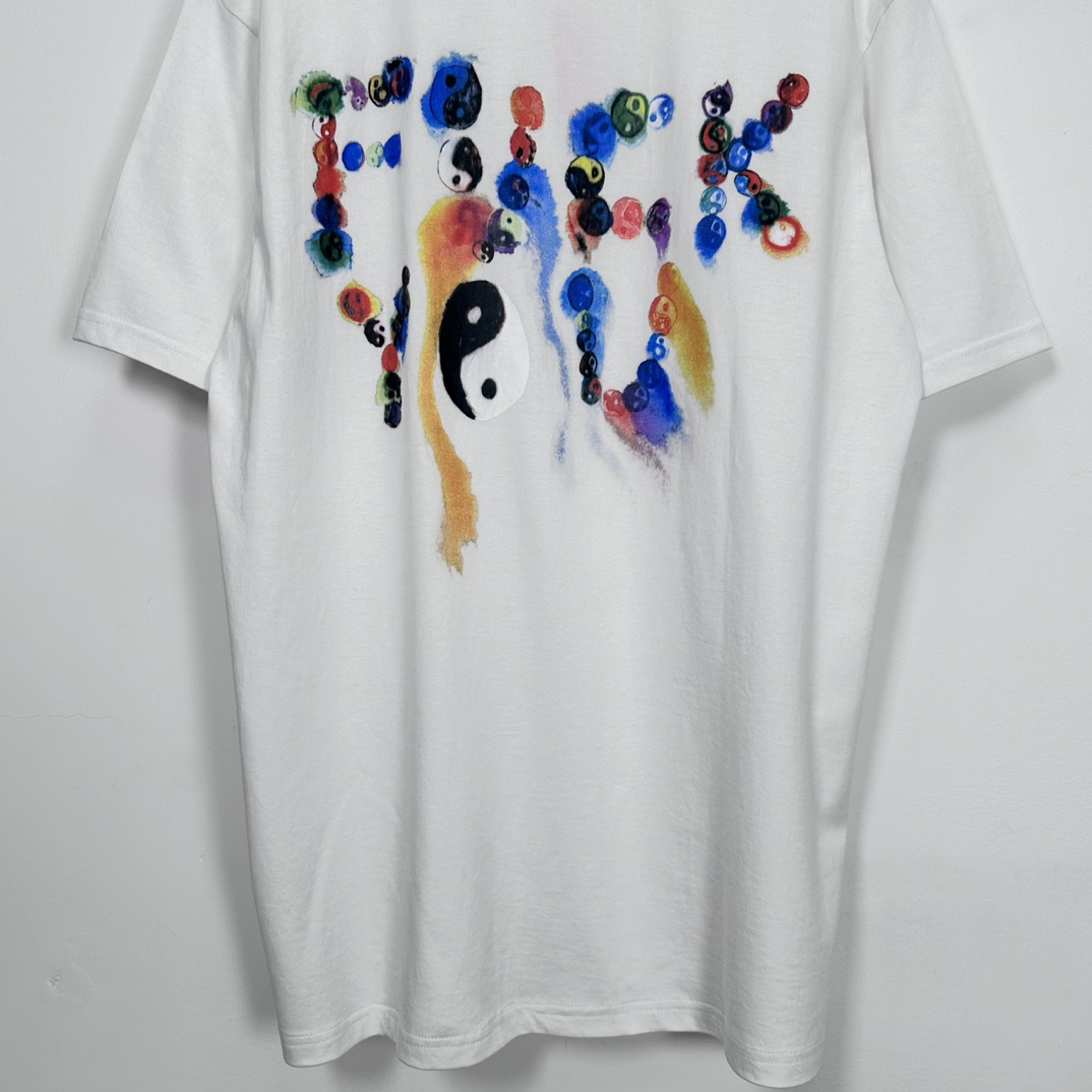 Supreme Yin Yang Tee white（SUP-FW23-253）