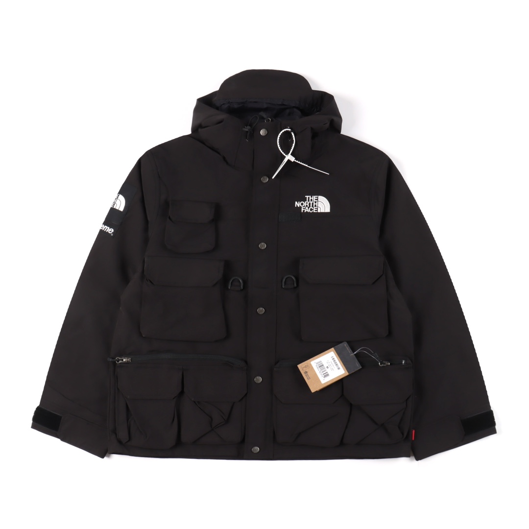 supreme thenorthface cargo jacket black