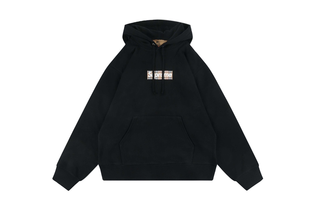 Box Logo Hooded Sweatshirt Black