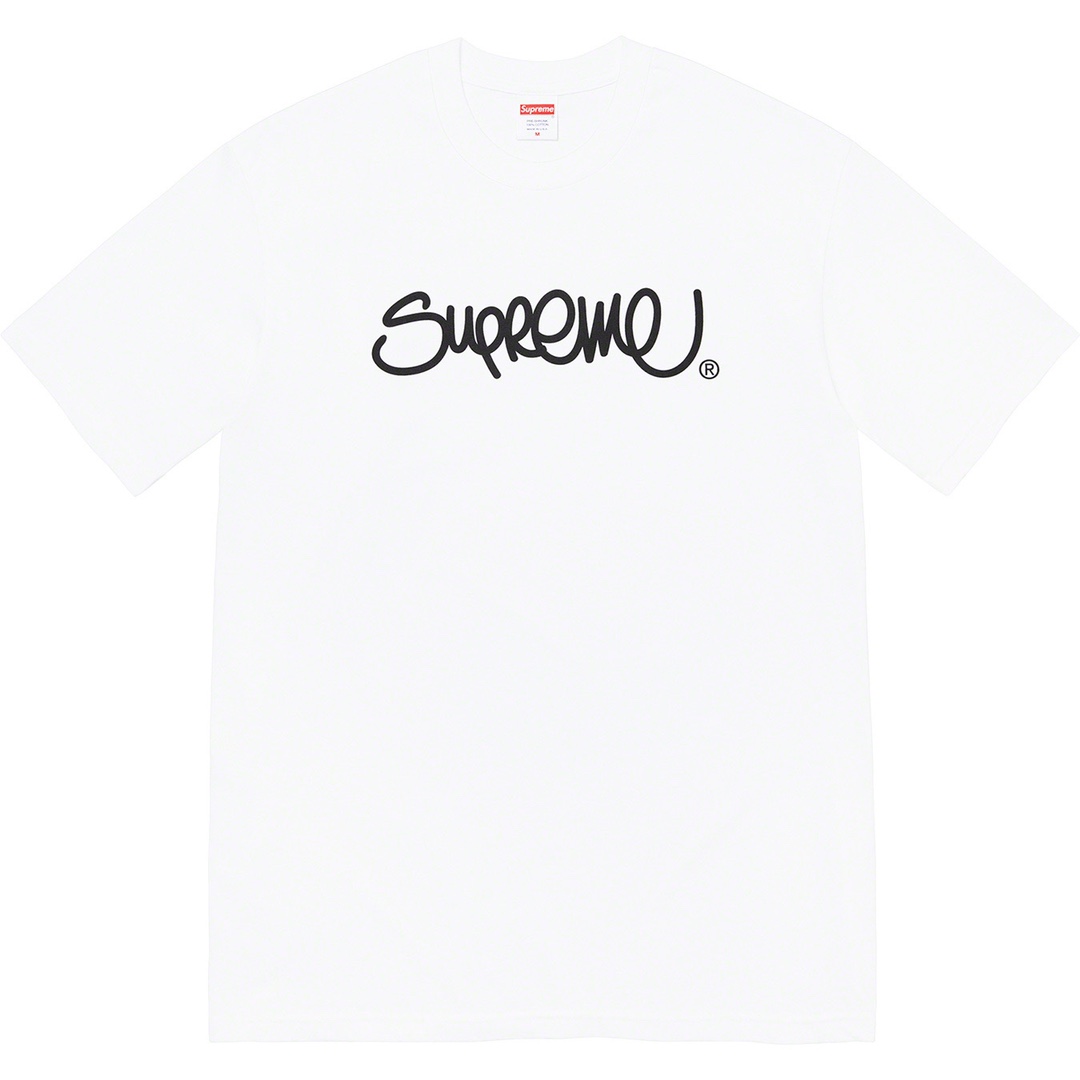 Supreme Handstyle Tee white(SUP-SS22-990）