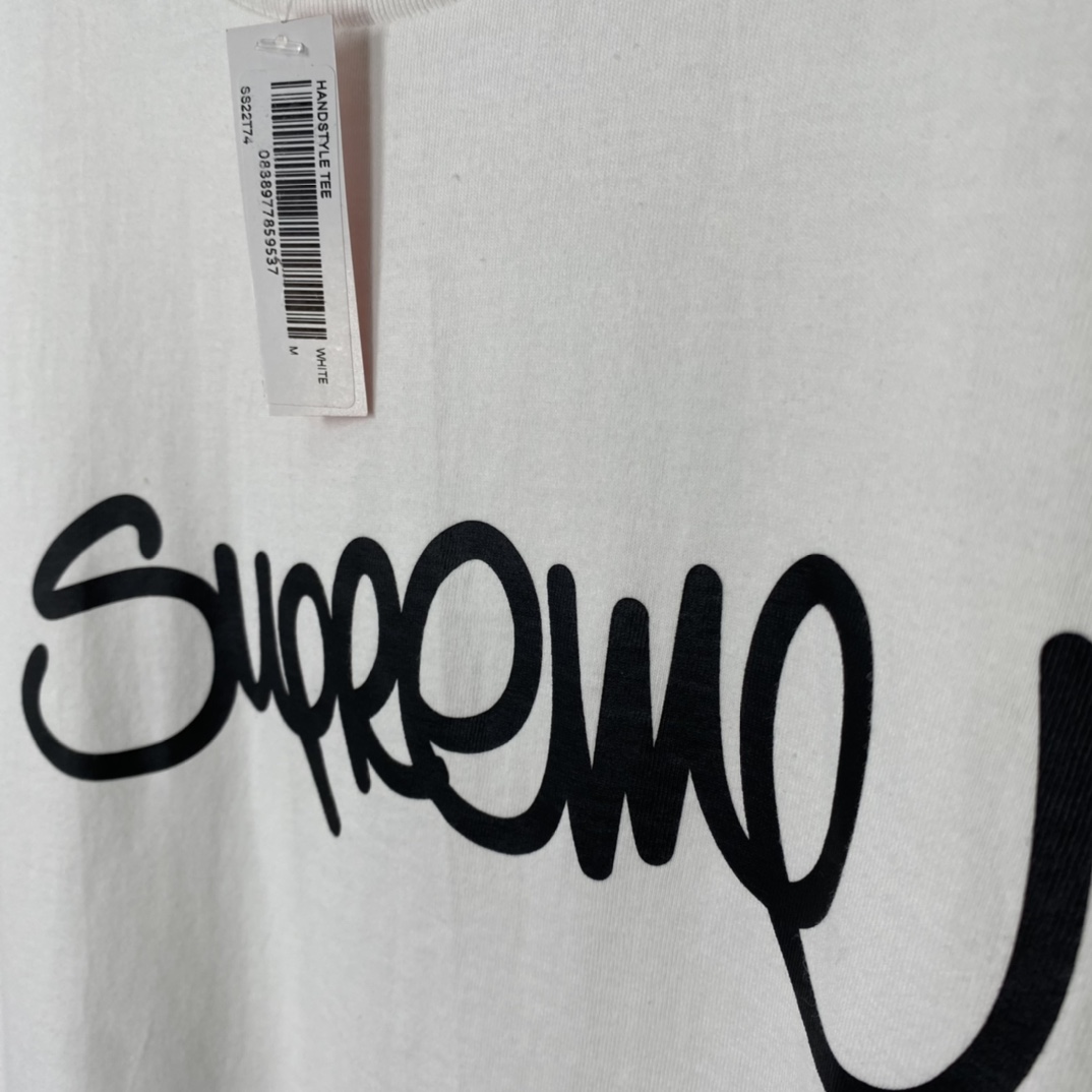 Supreme Handstyle Tee white(SUP-SS22-990）