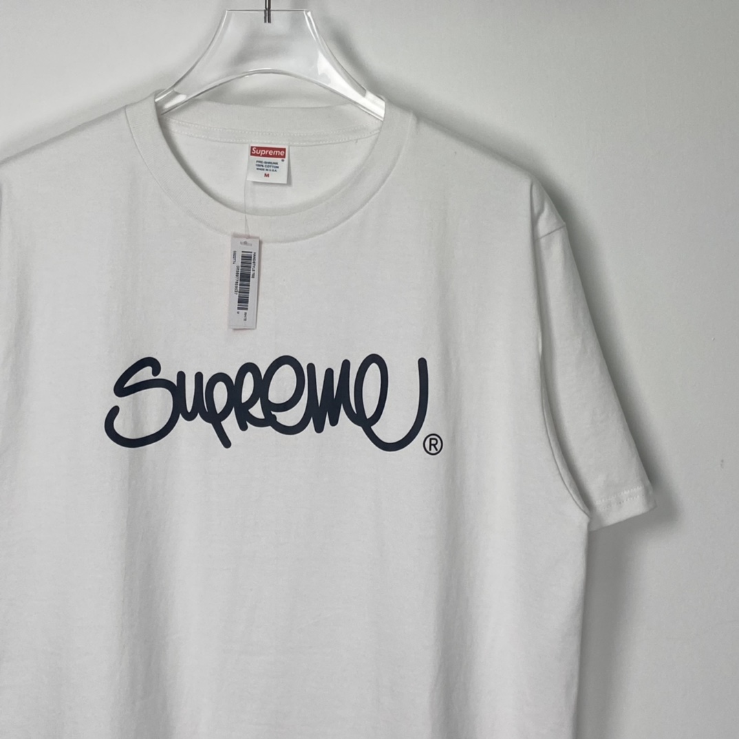 Supreme Handstyle Tee white(SUP-SS22-990）