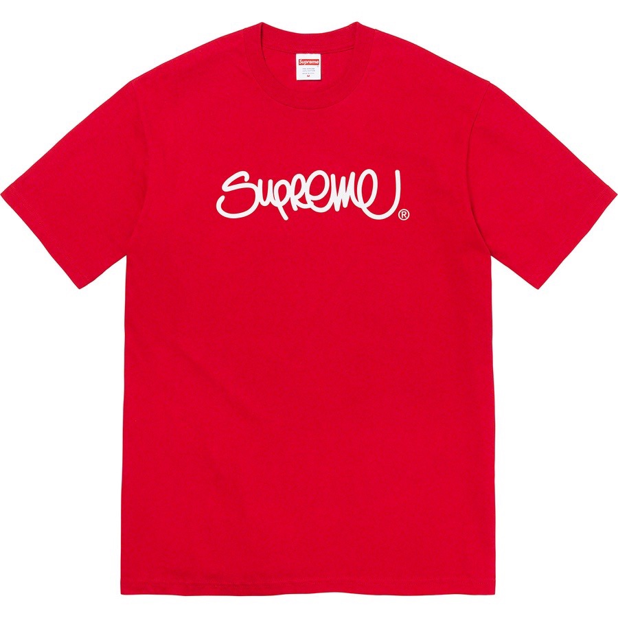 Supreme Handstyle Tee red(SUP-SS22-991）