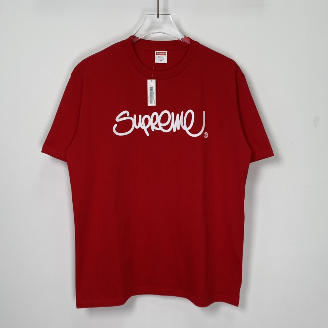 Supreme Handstyle Tee red(SUP-SS22-991）
