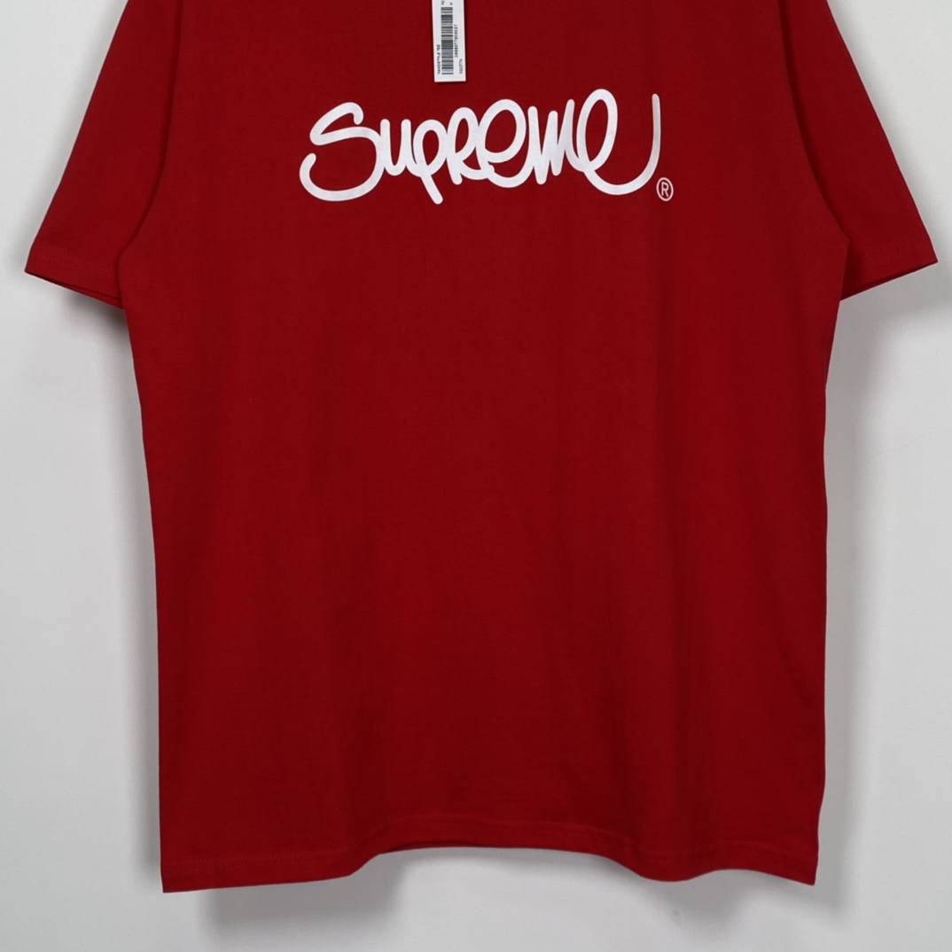 Supreme Handstyle Tee red(SUP-SS22-991）