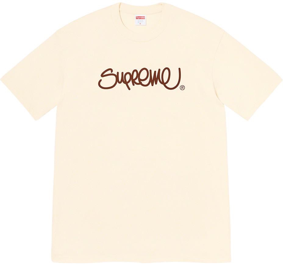 Supreme Handstyle Tee off white(SUP-SS22-992）