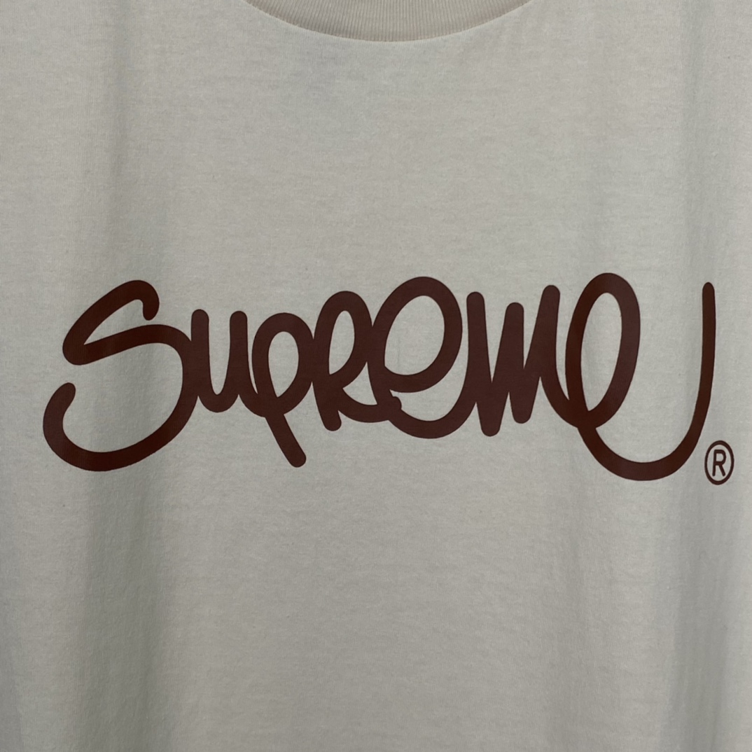Supreme Handstyle Tee off white(SUP-SS22-992）