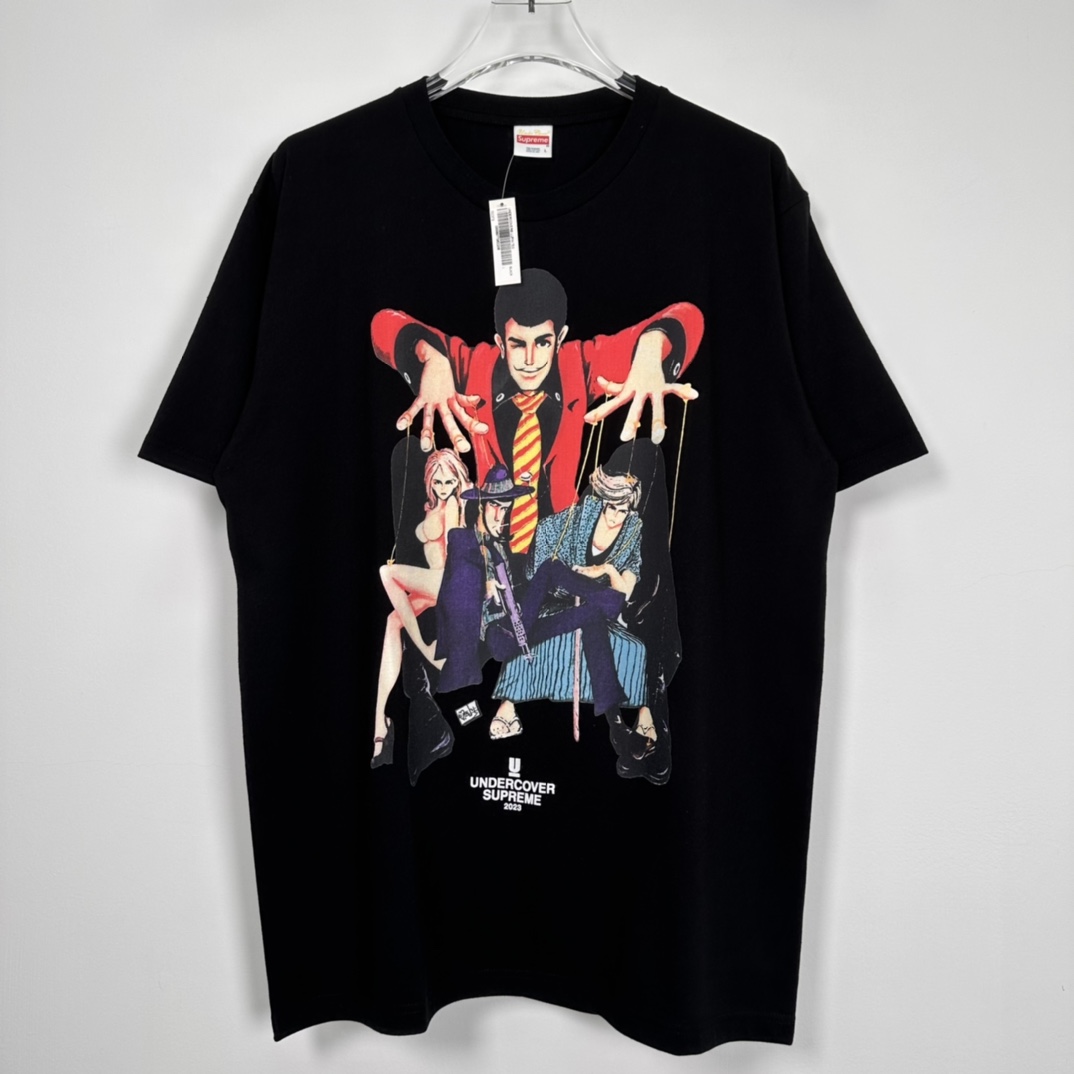 Supreme X UNDERCOVER Lupin Tee“black”（SUP-SS23-004）