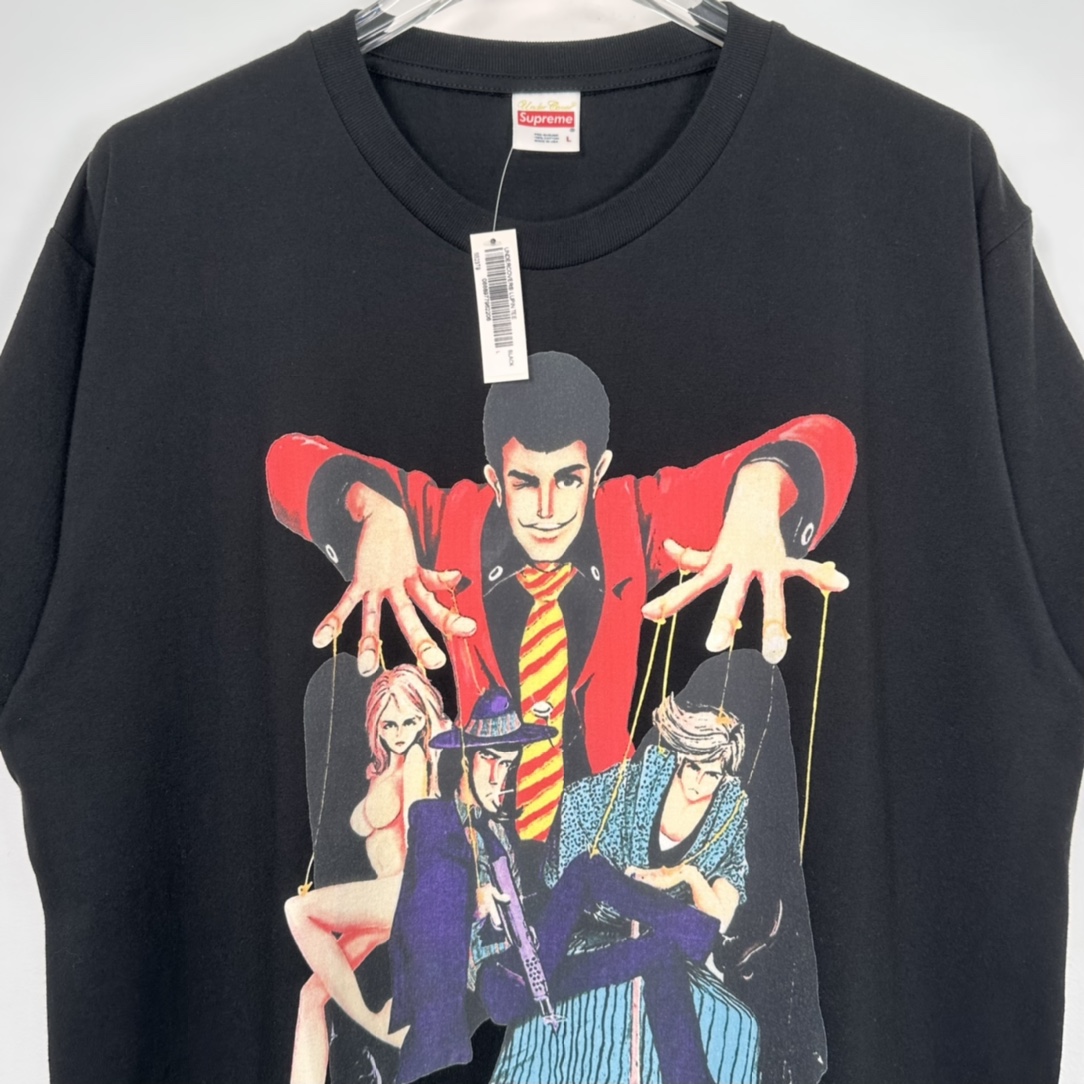 Supreme X UNDERCOVER Lupin Tee“black”（SUP-SS23-004）