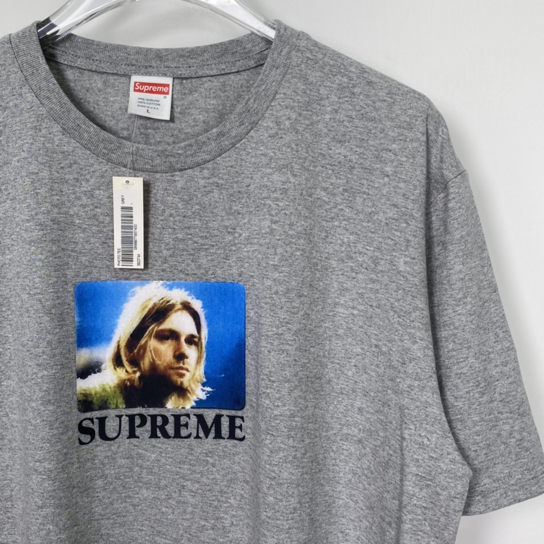 Supreme Kurt Cobain Tee "Heather Grey"（SUP-SS23-012）