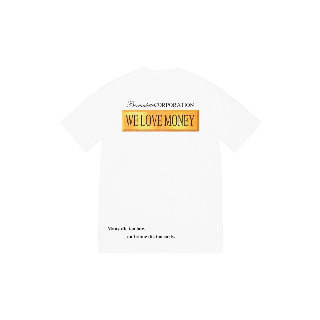 Supreme Bernadette Corporation Money Tee "White"（SUP-SS23-224）