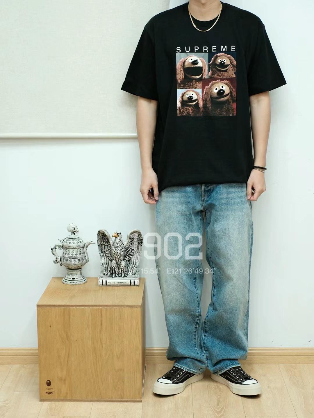 Supreme Rowlf Tee Black（SUP-SS24-004）