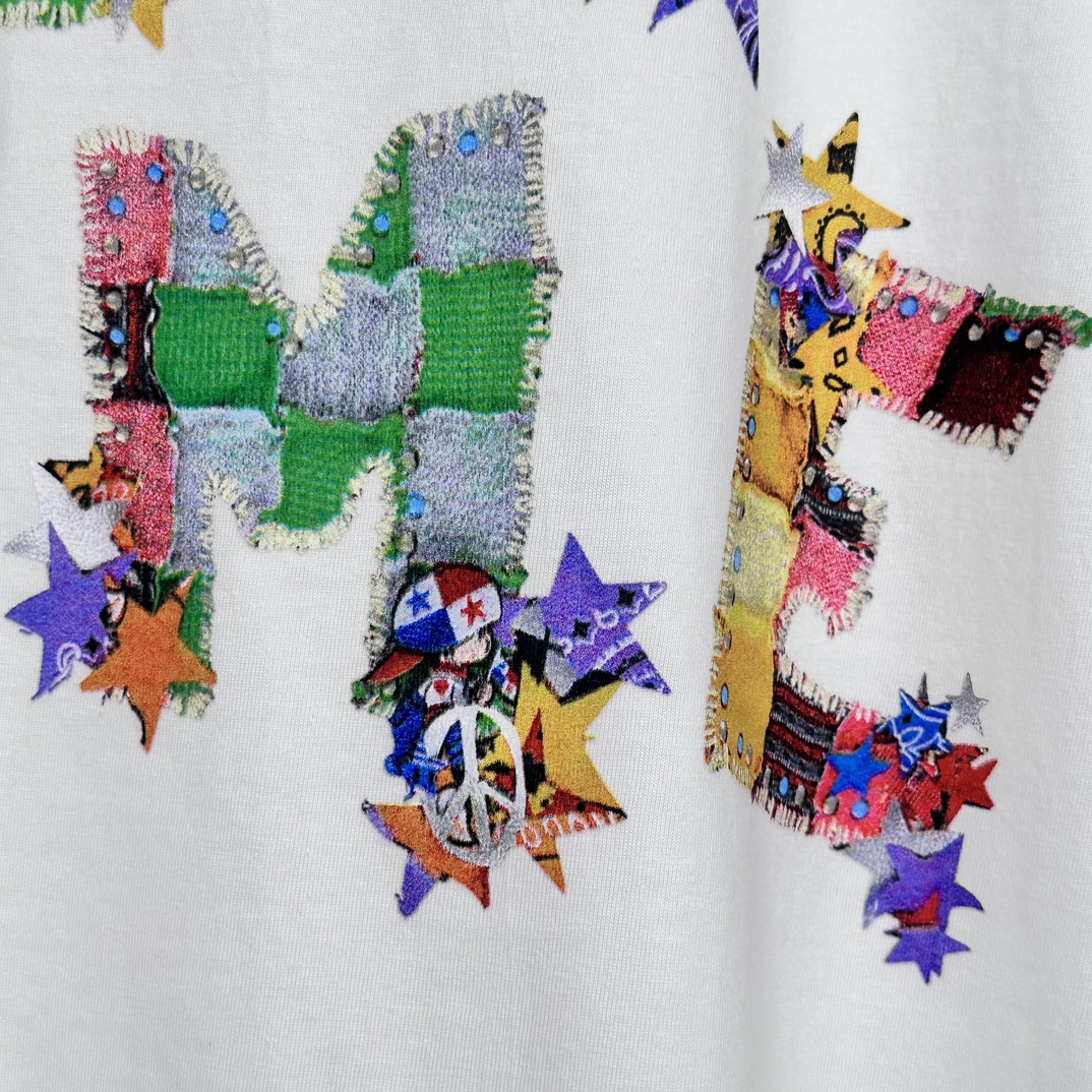 Supreme Patchwork Tee White（SUP-SS24-010）