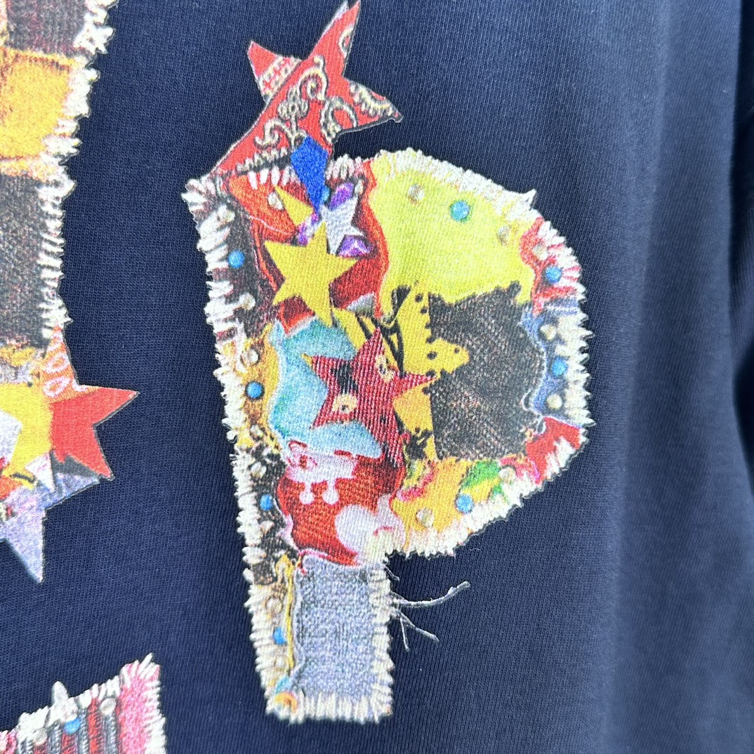 Supreme Patchwork Tee Navy（SUP-SS24-011）