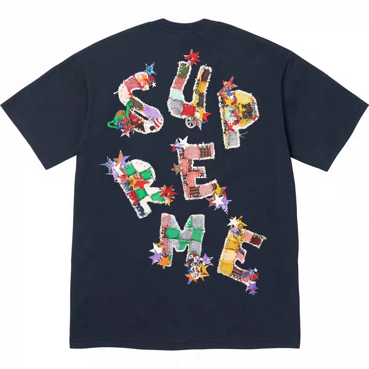 Supreme Patchwork Tee Navy（SUP-SS24-011）