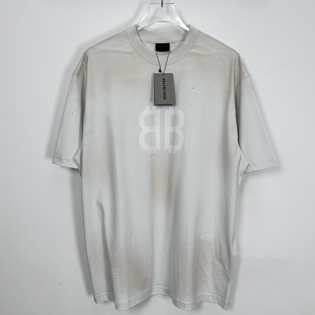 BALENCIAGA CRYPTO クリプト Tシャツ BB ミディアムフィット（SUP-SS24-117）