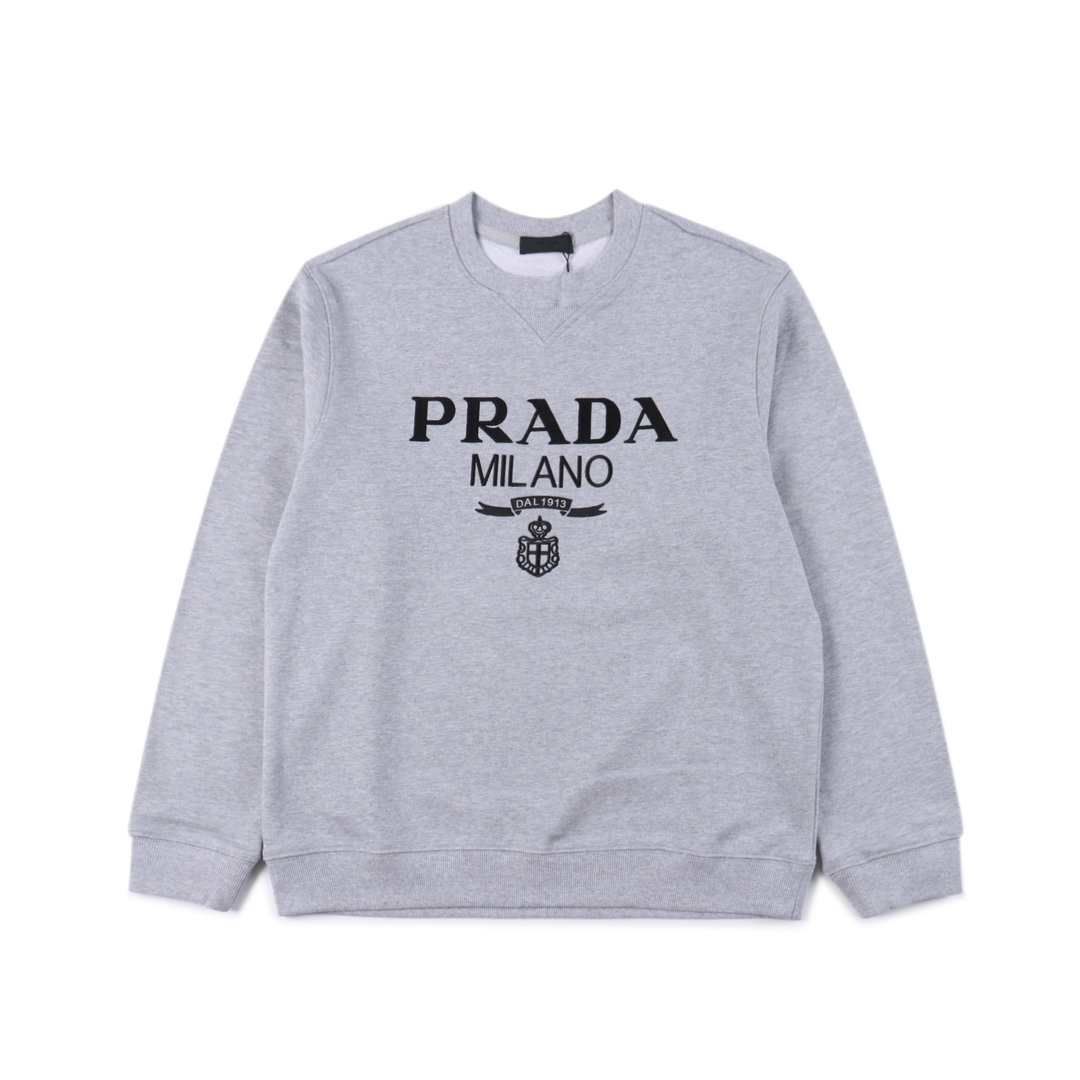 Copy]Prada PRD 23Fw 1913 pullover sweatshirt "White"（UJL148-1Y13-F0BD9-S-202）