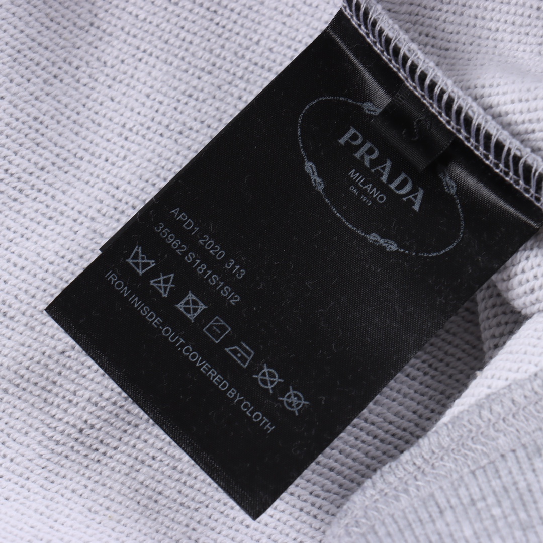 Copy]Prada PRD 23Fw 1913 pullover sweatshirt "White"（UJL148-1Y13-F0BD9-S-202）
