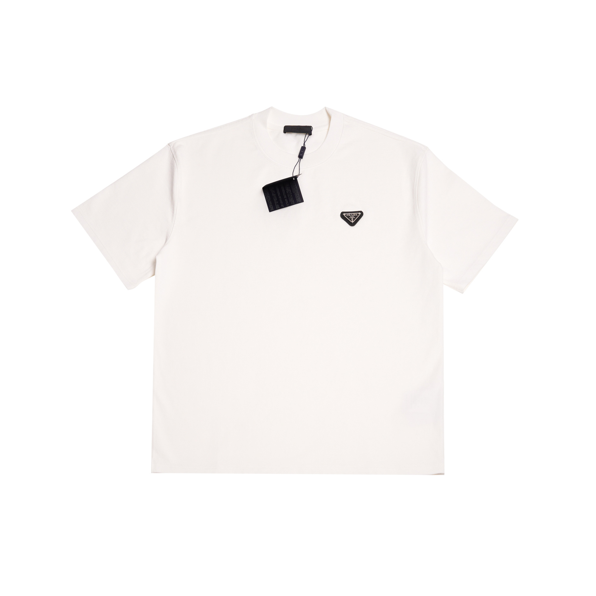 PRADA White Terry T-shirt（UJN885-122E-F0009-S-232）
