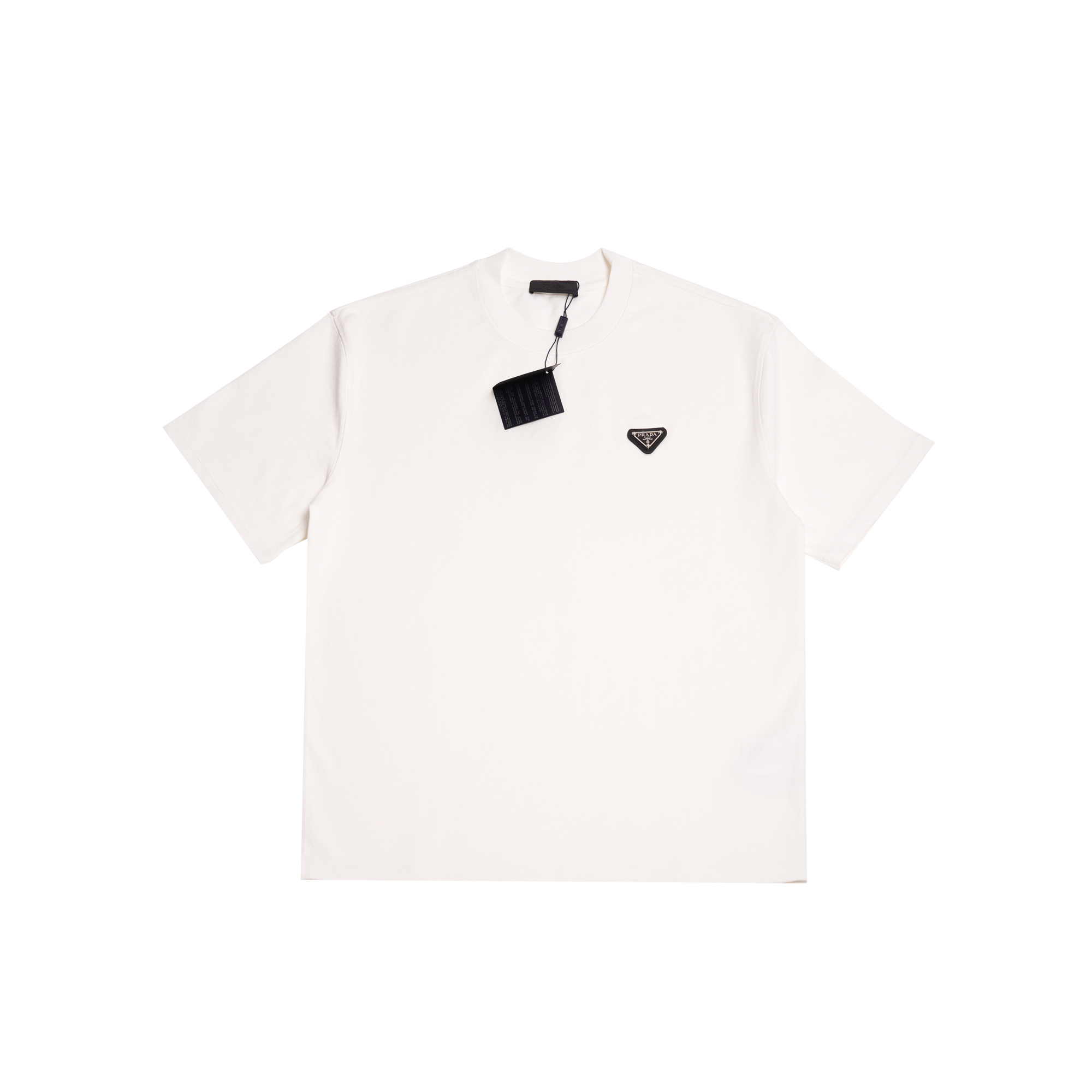 PRADA White Terry T-shirt（UJN885-122E-F0009-S-232）