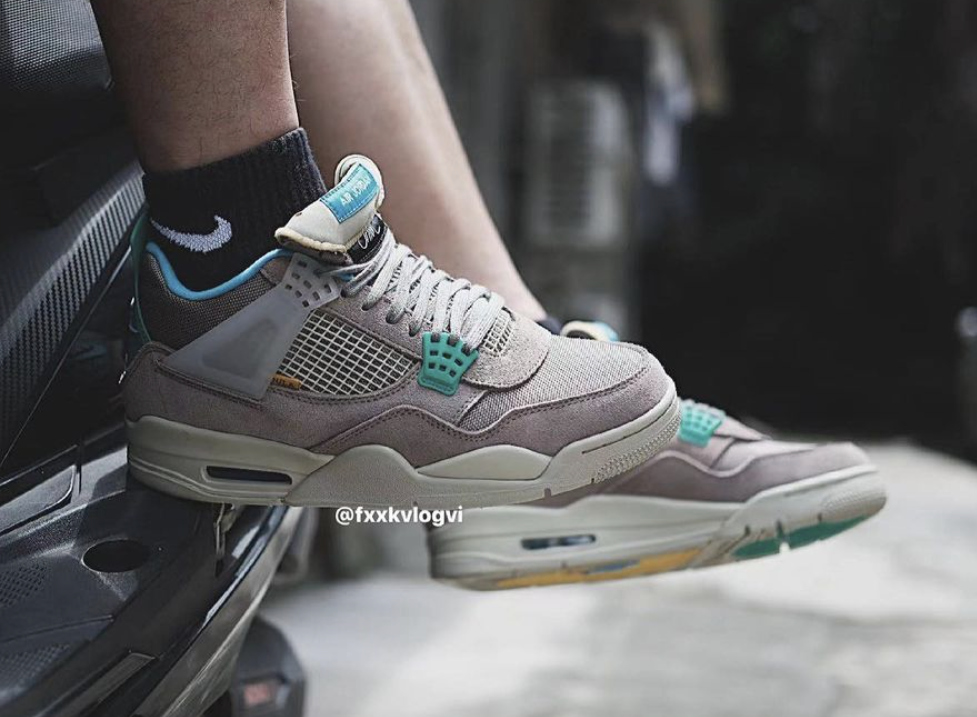 Union Air Jordan 4 Desert Moss Taupe Haze Release Date - SBD