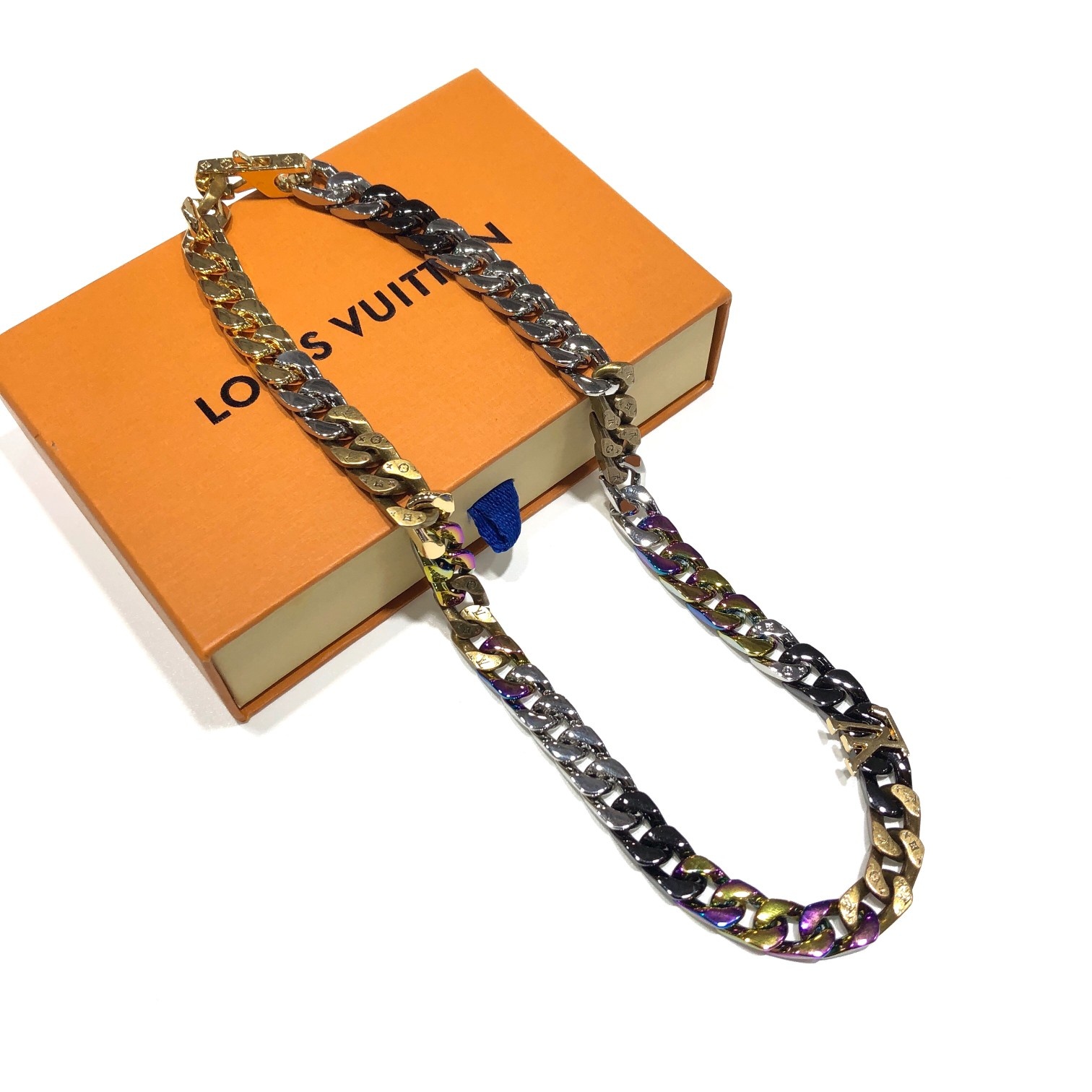Louis Vuitton LV Chain Links Necklace "Multi Color"（M69462）
