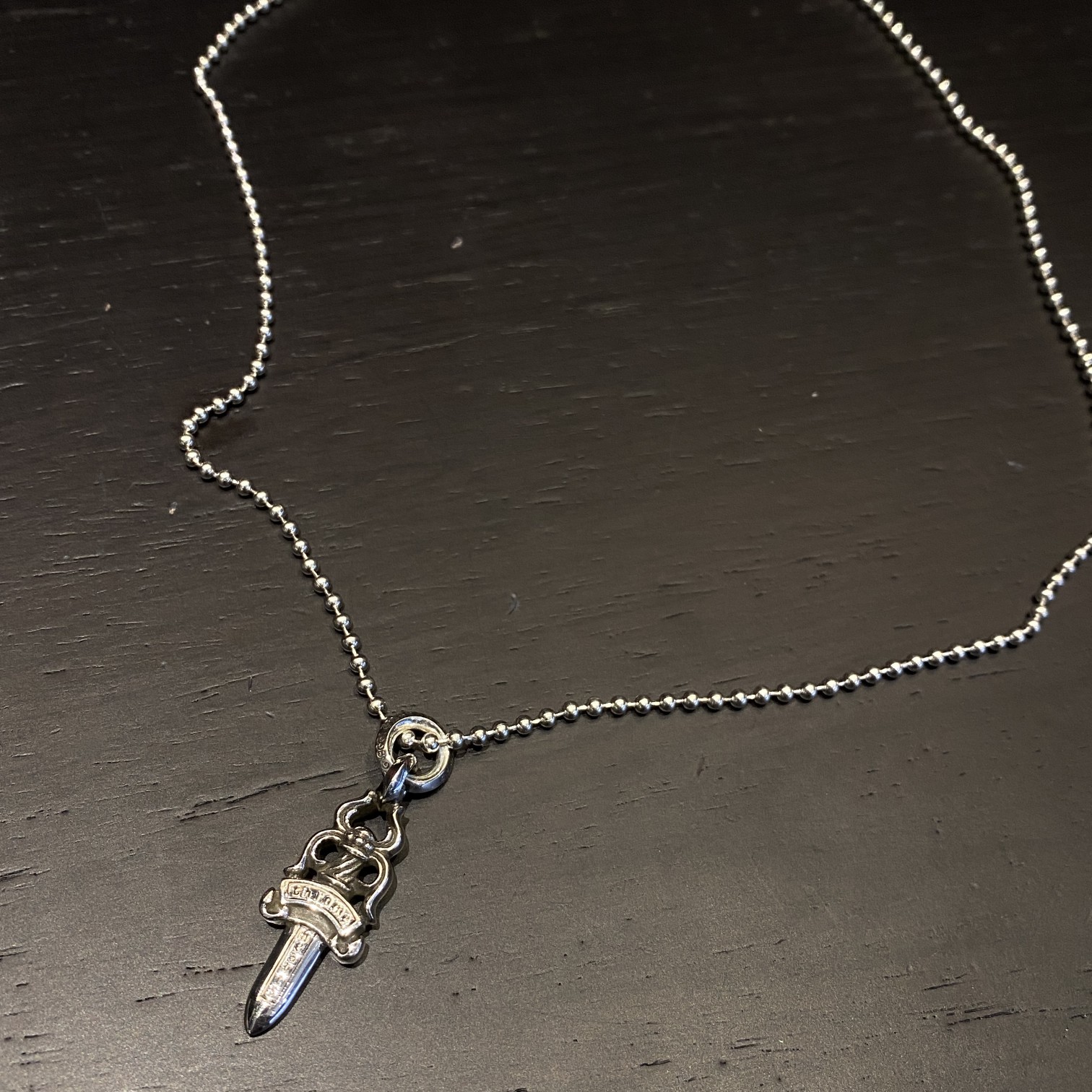 Chrome Hearts Letter Ring Sword Necklace（CHROME HEARTS 193）