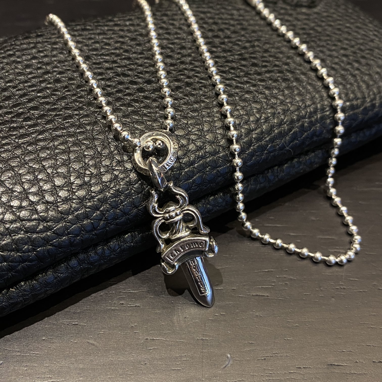 Chrome Hearts Letter Ring Sword Necklace（CHROME HEARTS 193）
