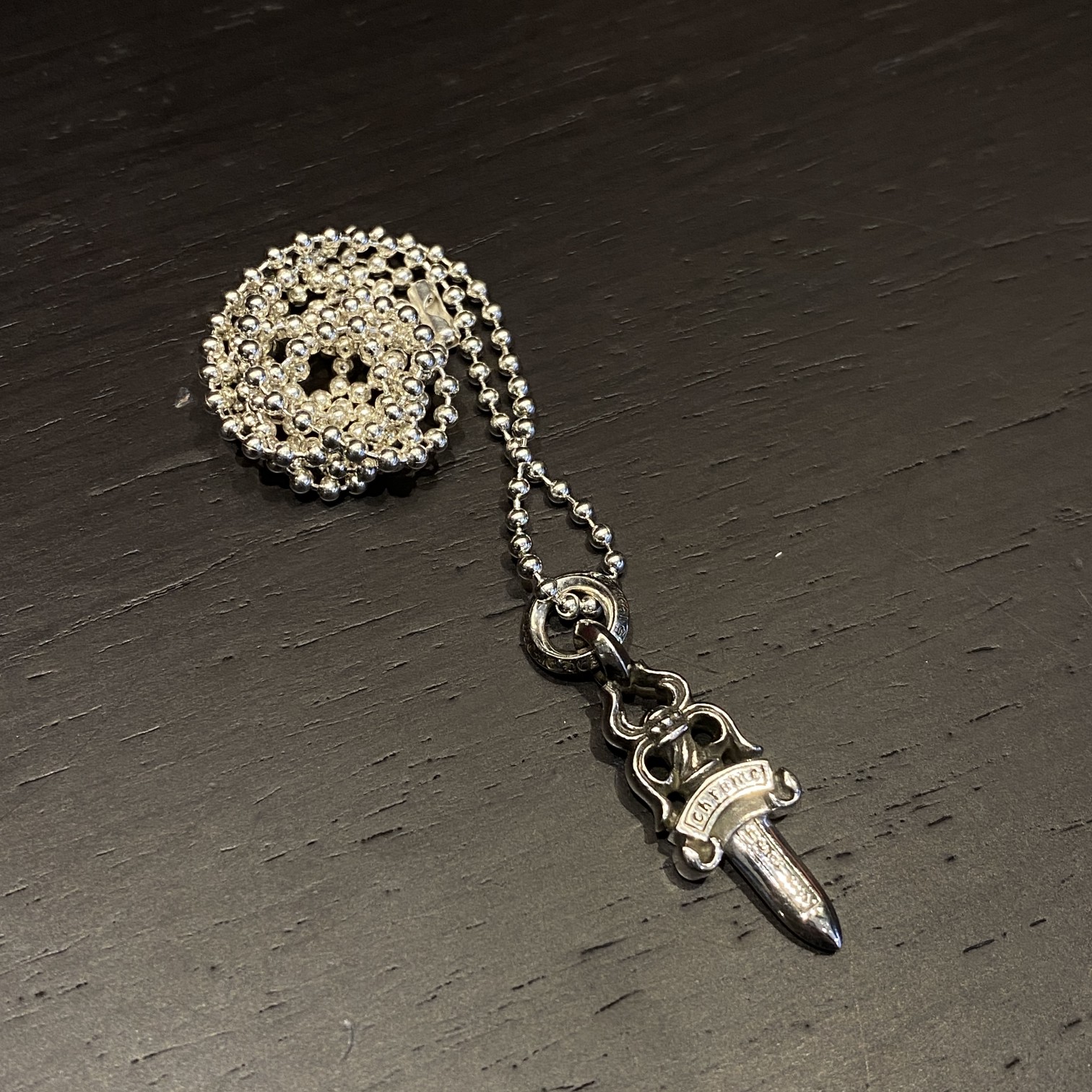 Chrome Hearts Letter Ring Sword Necklace（CHROME HEARTS 193）