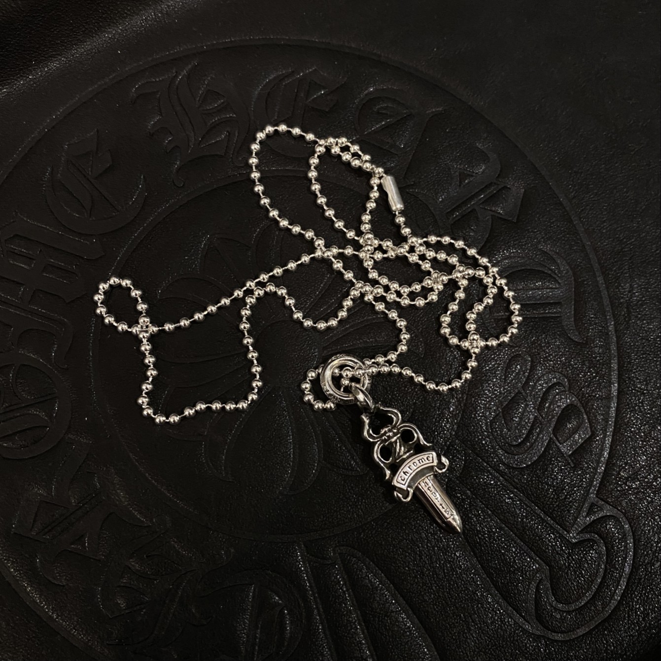 Chrome Hearts Letter Ring Sword Necklace（CHROME HEARTS 193）