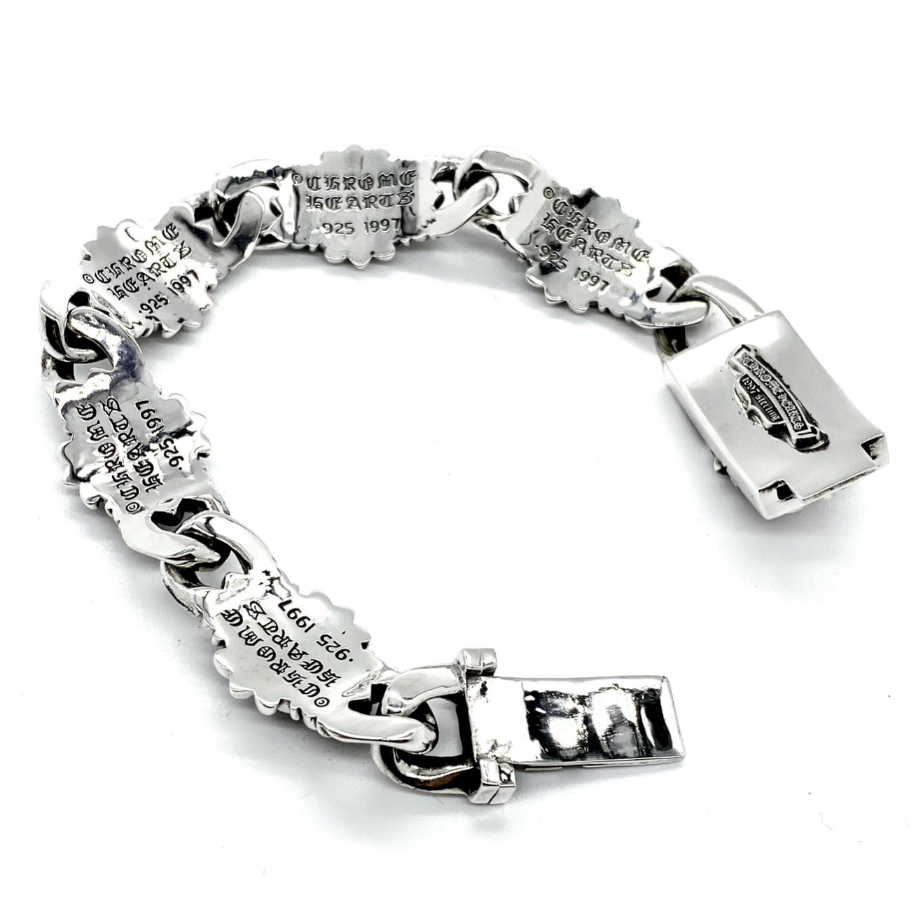 Chrome Hearts Cross Flower Guardian Large Bracelet （CHROME HEARTS 195）