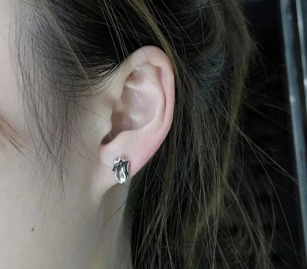 Chrome Hearts Rolling Stones Tongue Stud Earrings（CHROME HEARTS 190）