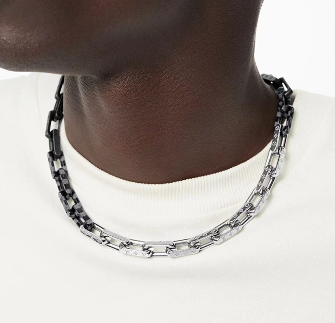Louis Vuitton Necklace Monogram Chain (M00677)