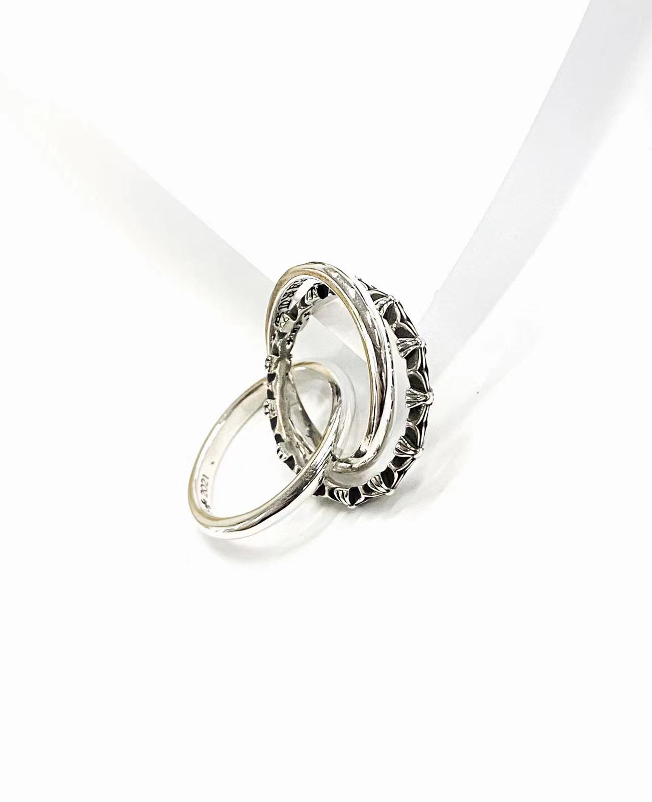 Chrome Hearts three-ring ring Stacked on the ceiling（CHROME HEARTS 187）