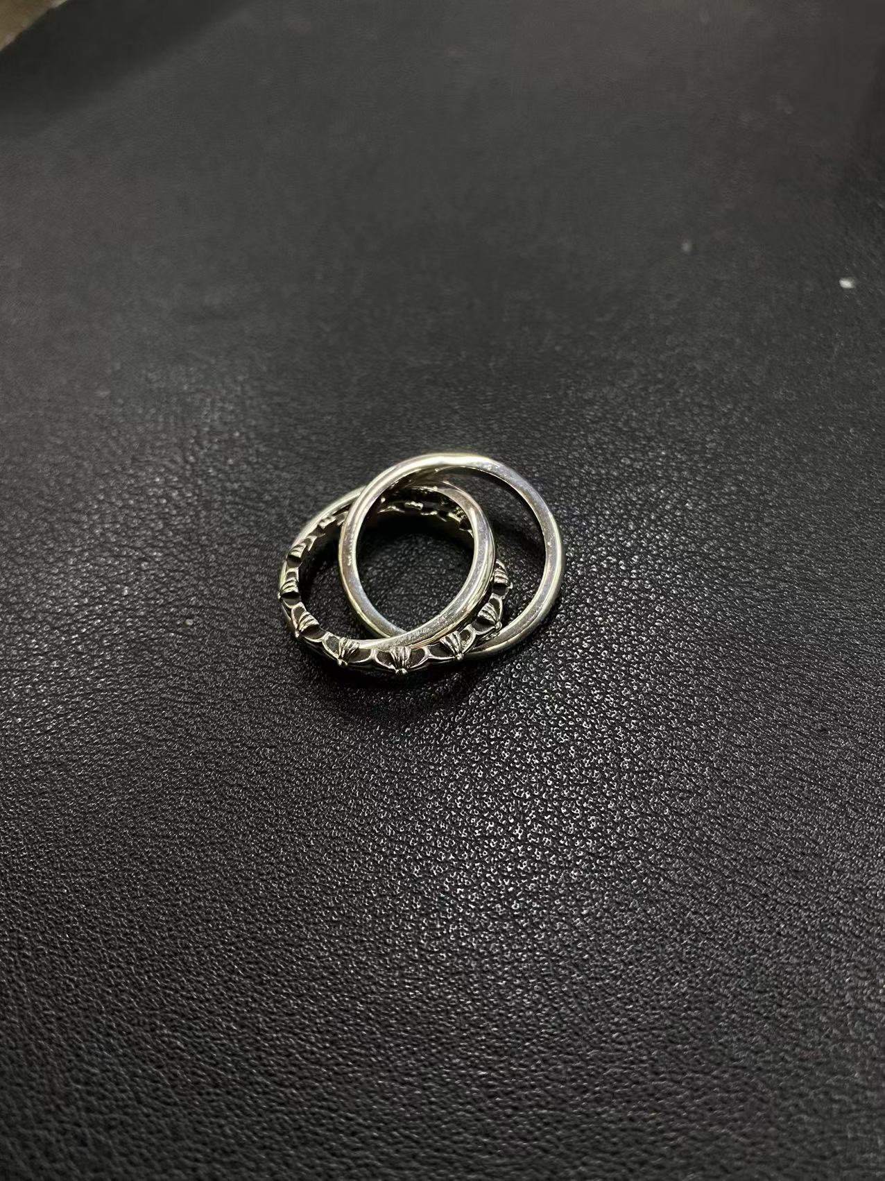 Chrome Hearts three-ring ring Stacked on the ceiling（CHROME HEARTS 187）