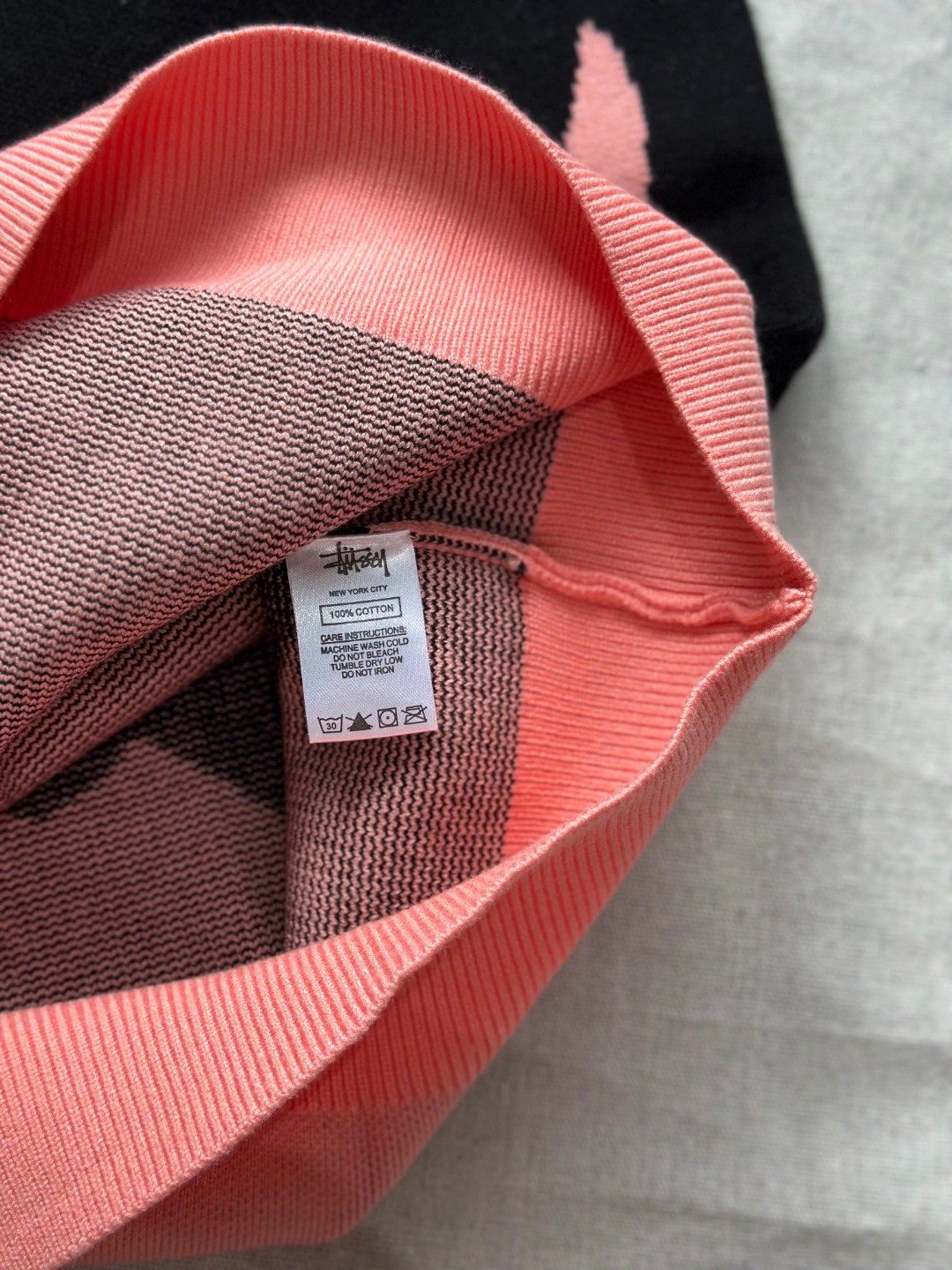 Stussy FW22 Logo graphic print knitted sweater（117152-2）