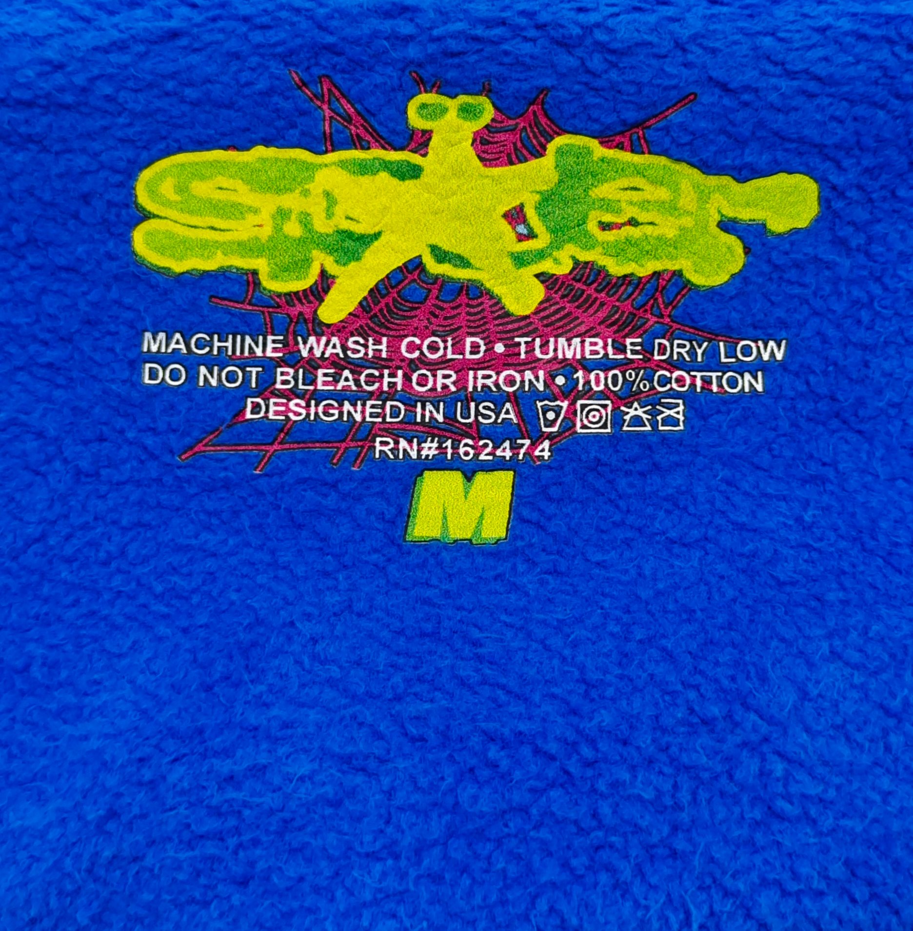 Sp5der TC Hoodie Blue  (SP-001）