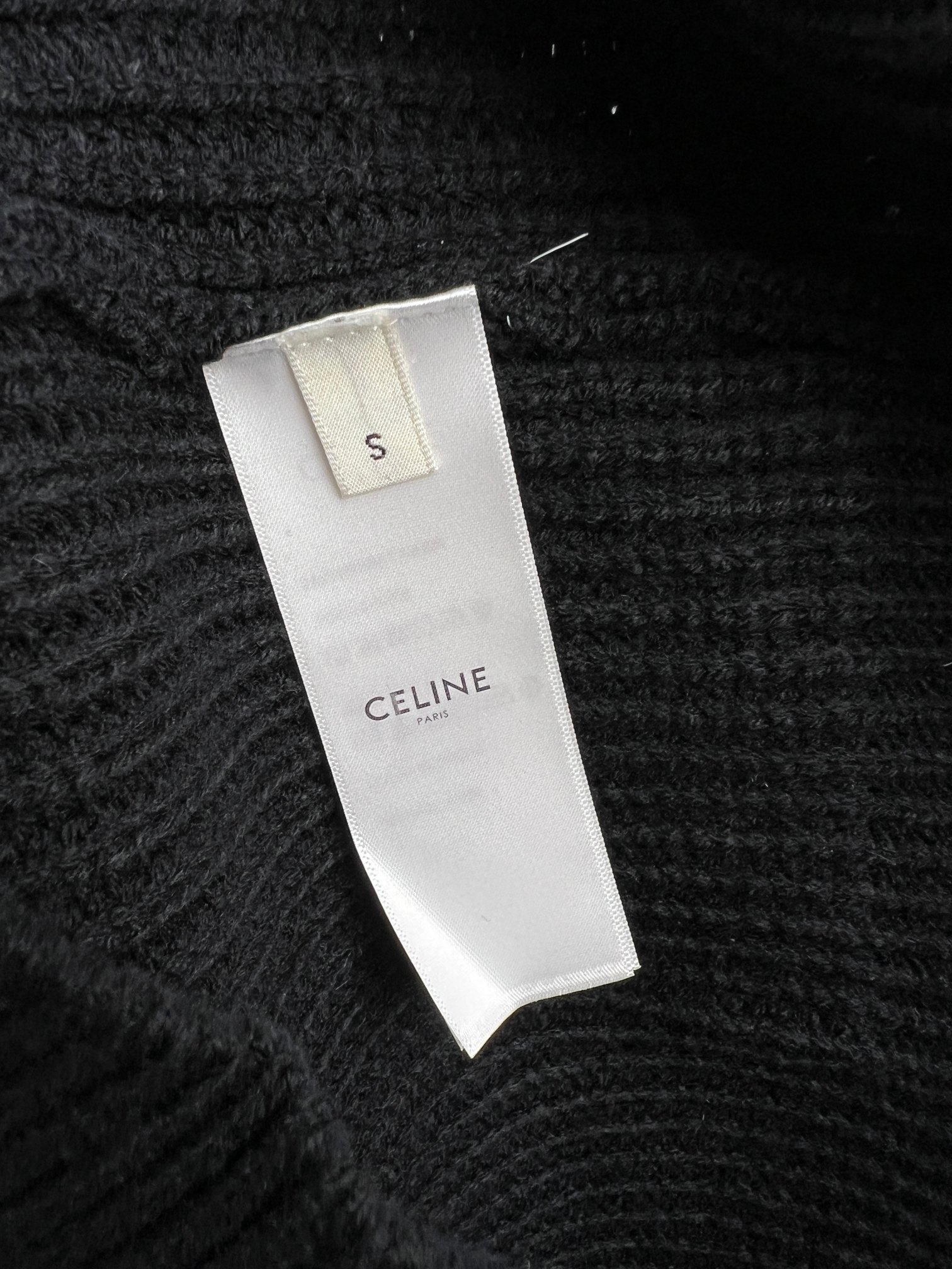CELINE Hooded Sweater in Ribbed Wool (2AX0A311Y-38NO）