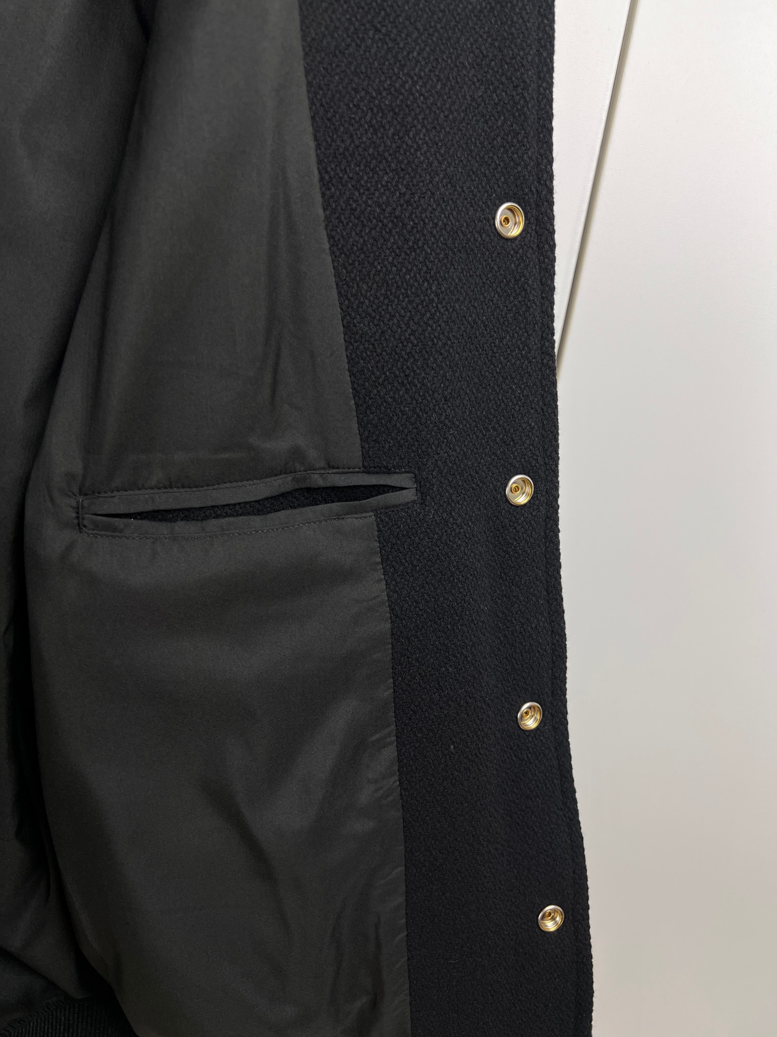 CELINE classic teddy jacket in textured woolテクスチ (2V39V896C-38NO）