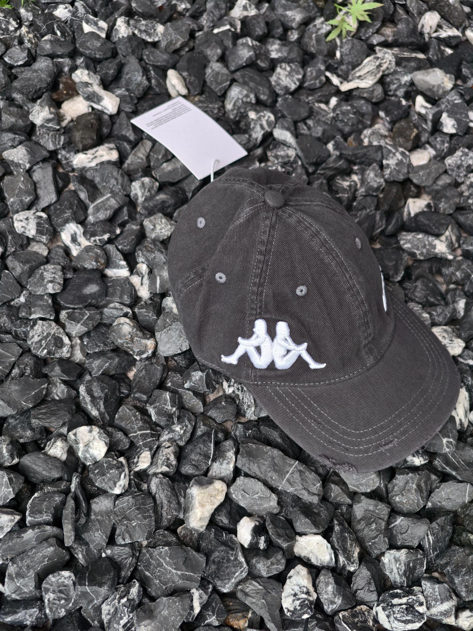 Acne Studios x Kappa Black Twill Logo Hat（C40407-900）