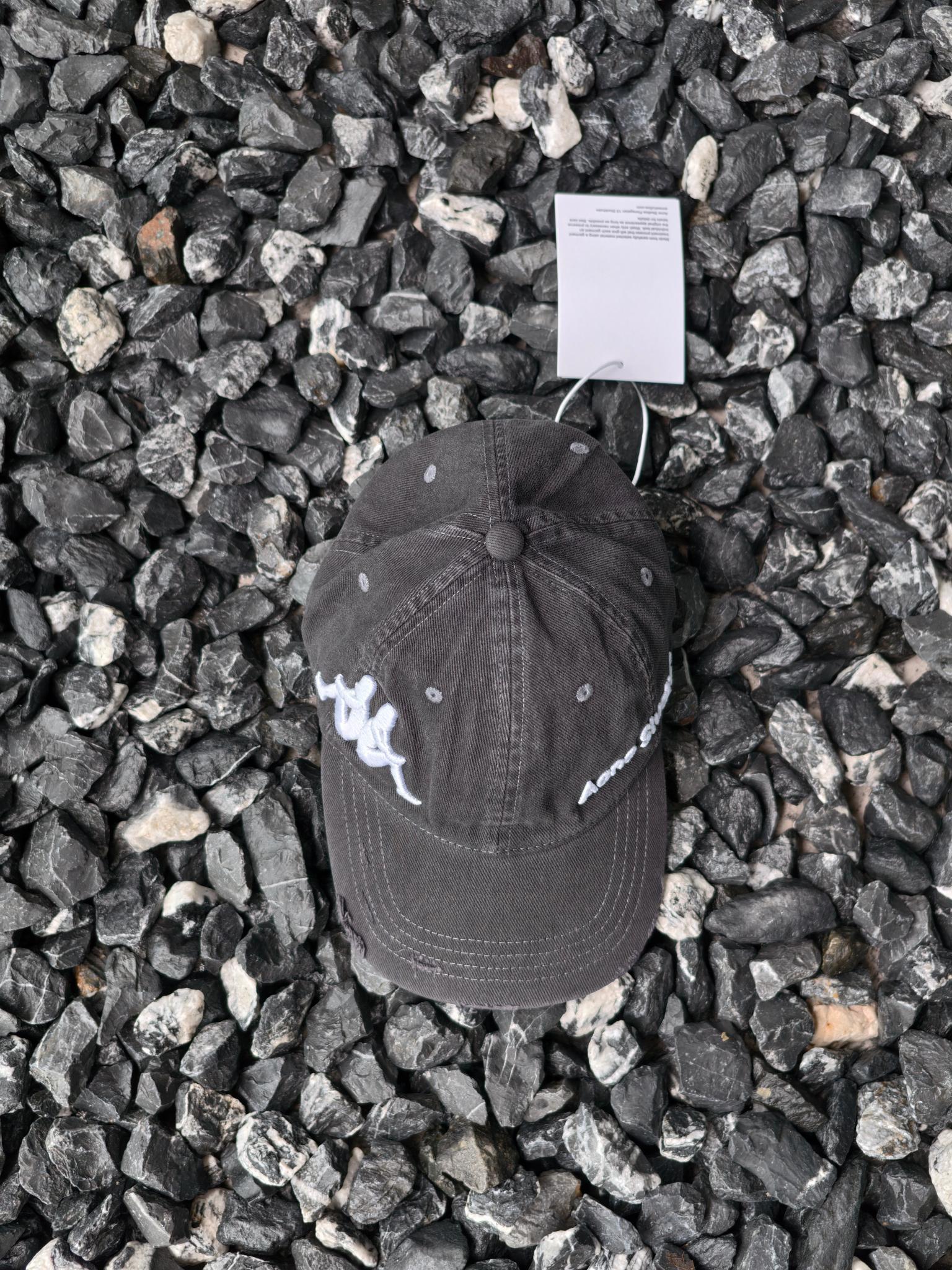 Acne Studios x Kappa Black Twill Logo Hat（C40407-900）